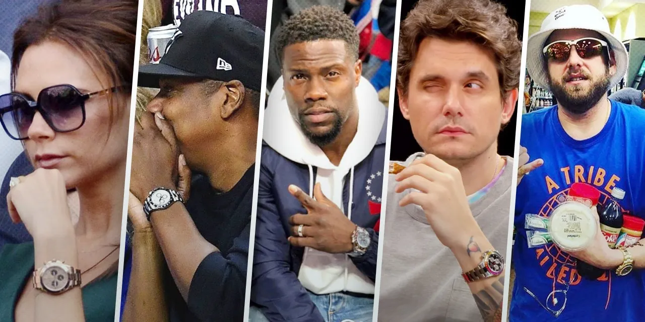 Celebrities wearing Rolex Daytona — the watch of motorsport and cultural icons