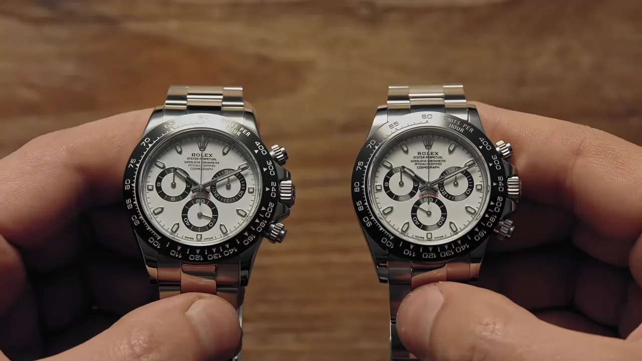 Real Rolex vs super clone comparison