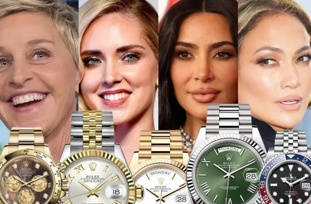 Female celebrities wearing Rolex Datejust watches — the watch of accomplished women