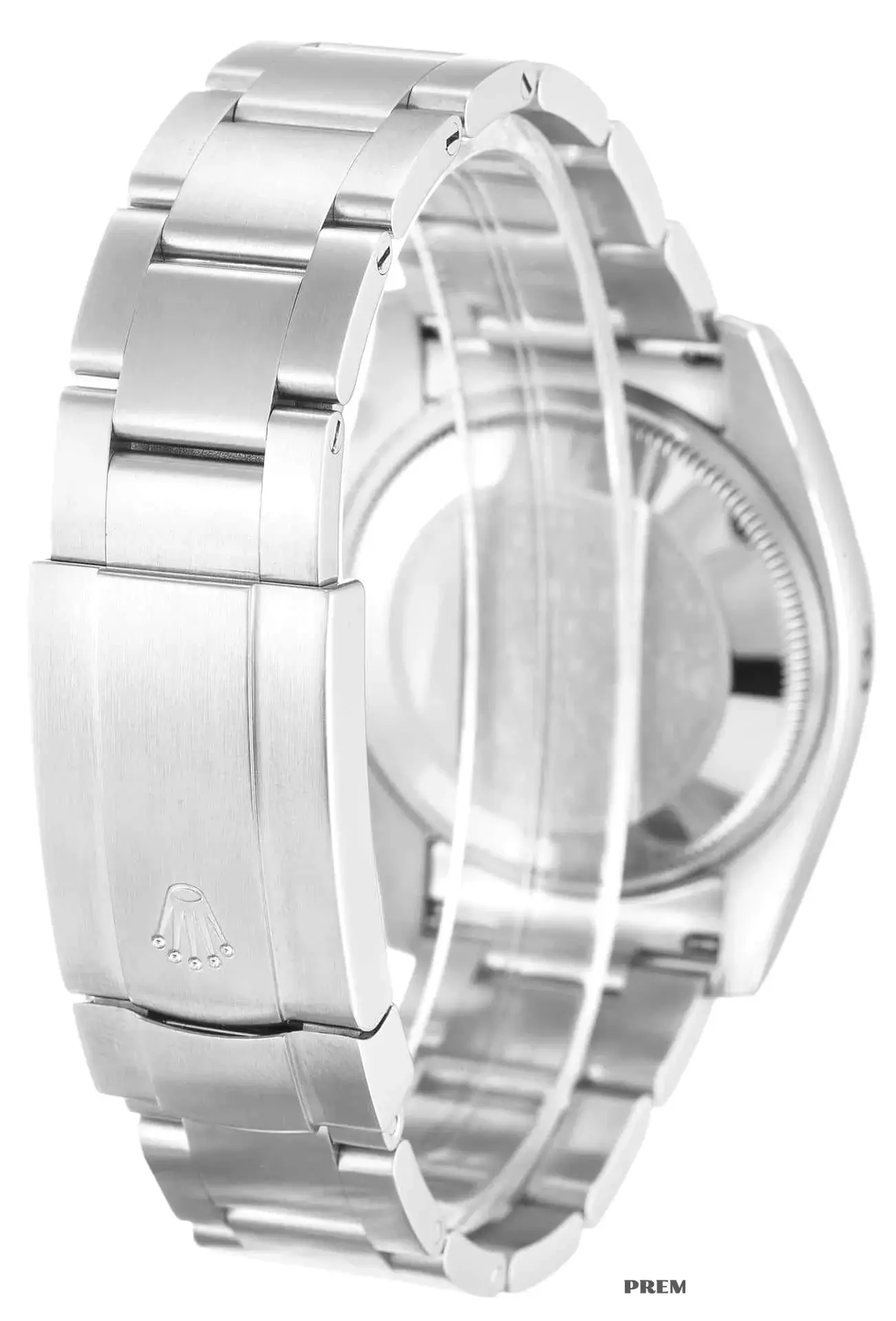 Air-King 114200 rolex copy white dial — caseback detail