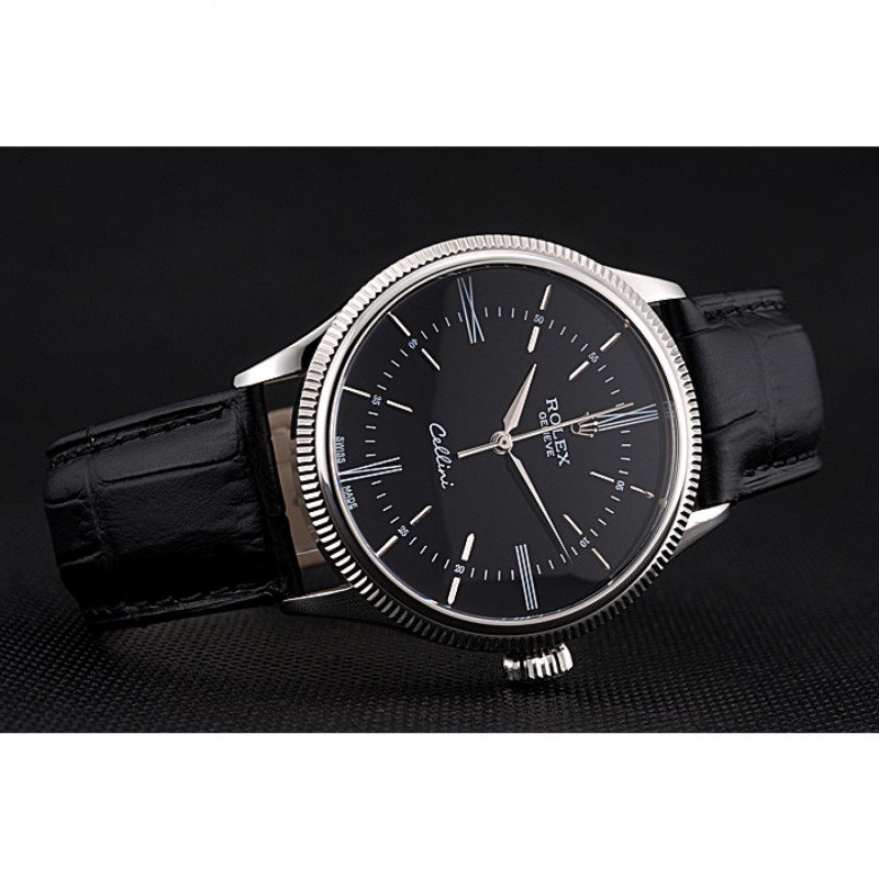 Rolex Cellini 622654 miyota replica black dial — caseback detail