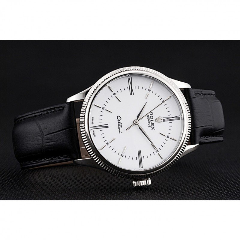 Cellini 622653 rolex copy white dial — caseback detail