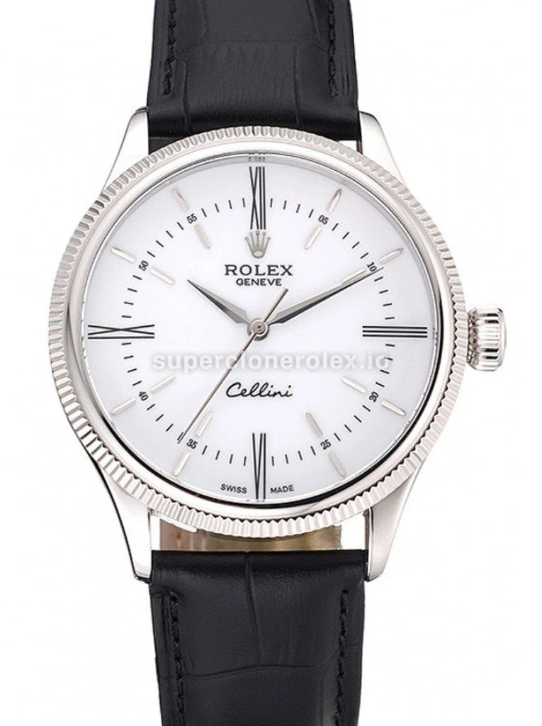 Rolex Cellini 622653 replica white dial — front view