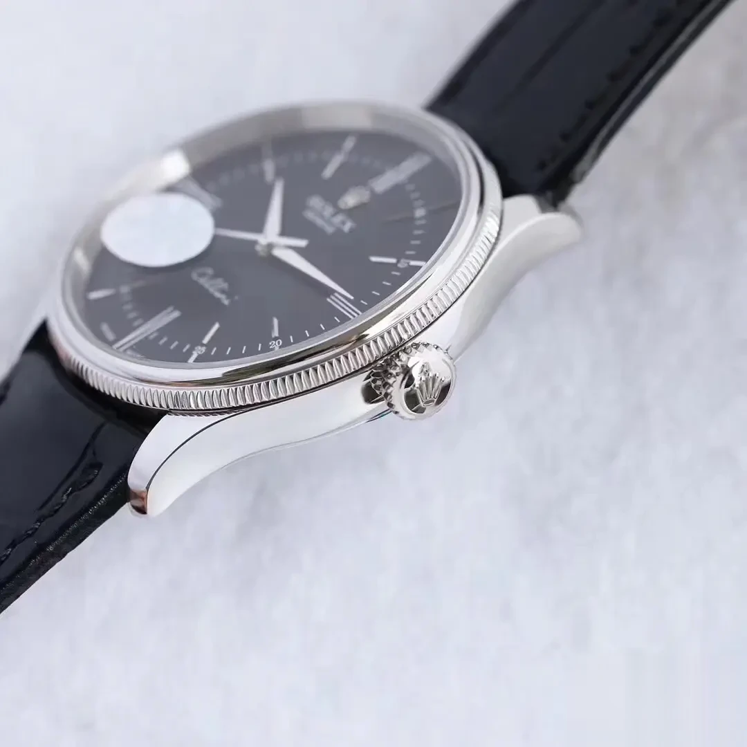 Cellini 50509 rolex copy black dial — bezel macro