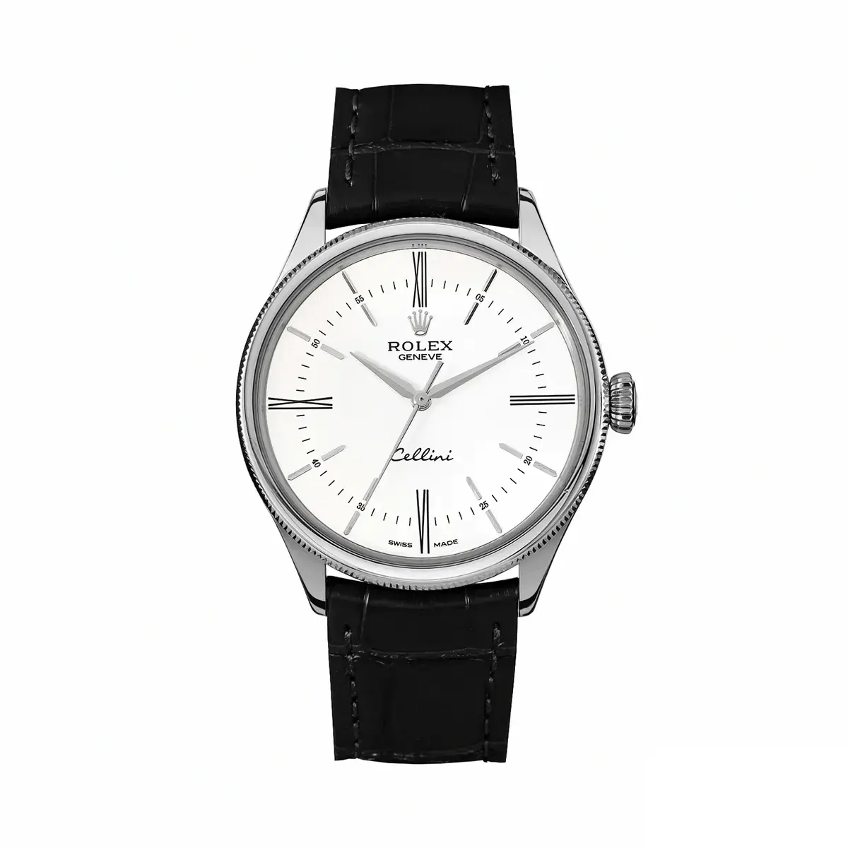 Cellini 50509 rolex copy white dial — front view