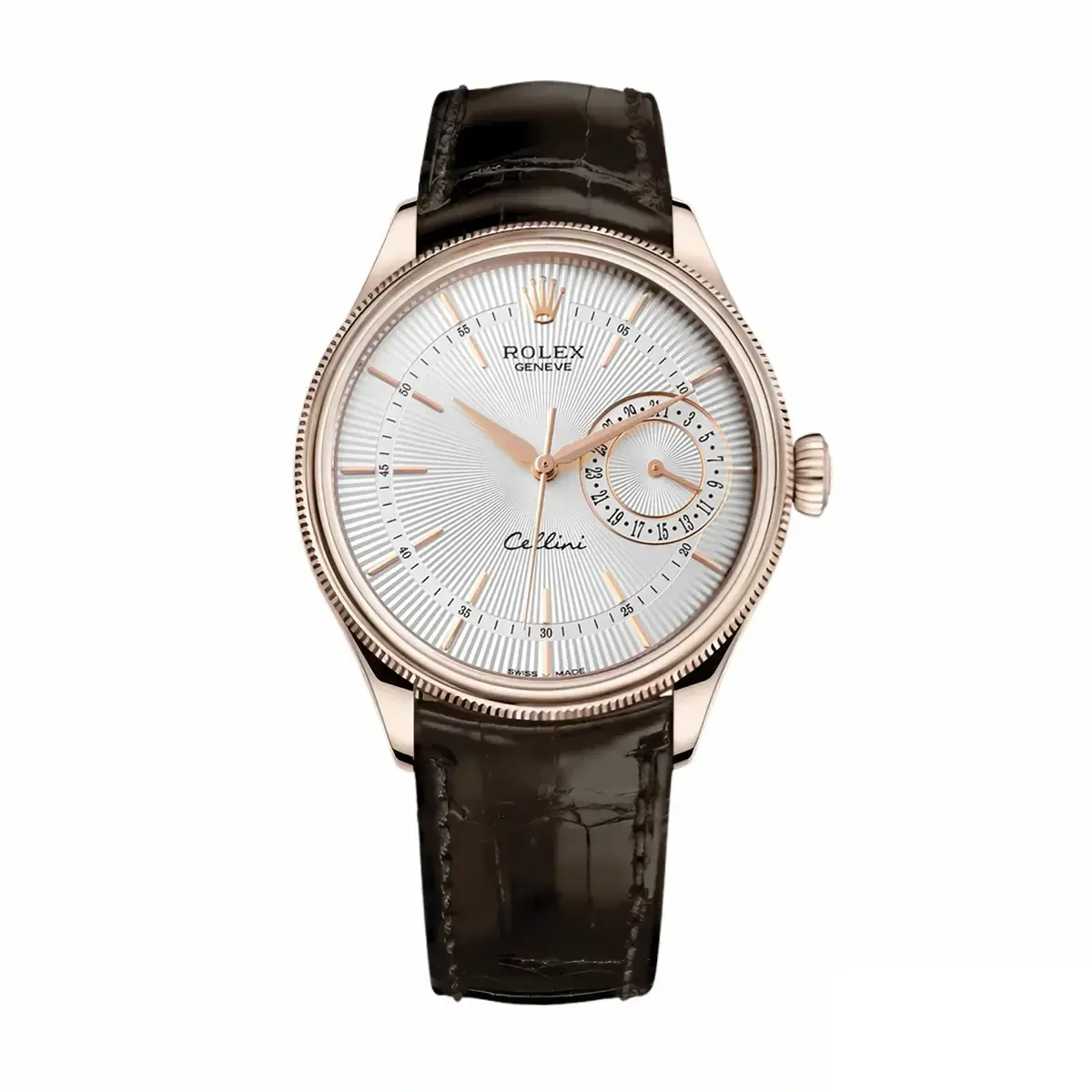 Rolex Cellini 50515 miyota replica white dial — front view