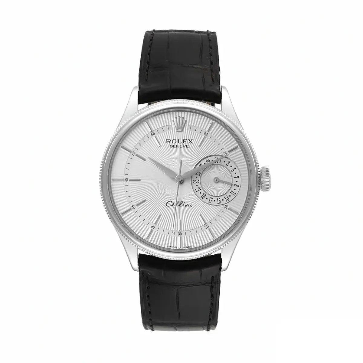 Rolex Cellini 50519 miyota replica white dial — front view