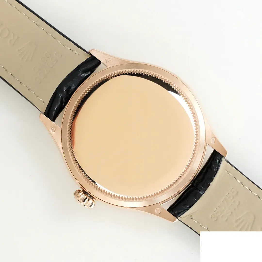 Rolex Cellini 50525 replica 39mm — crown and case detail