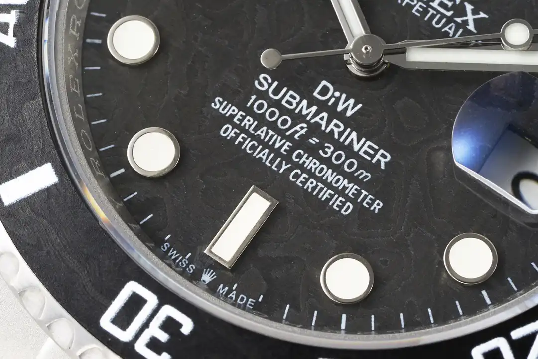 Submariner 116610LN japanese automatic replica carbon dial — bezel macro