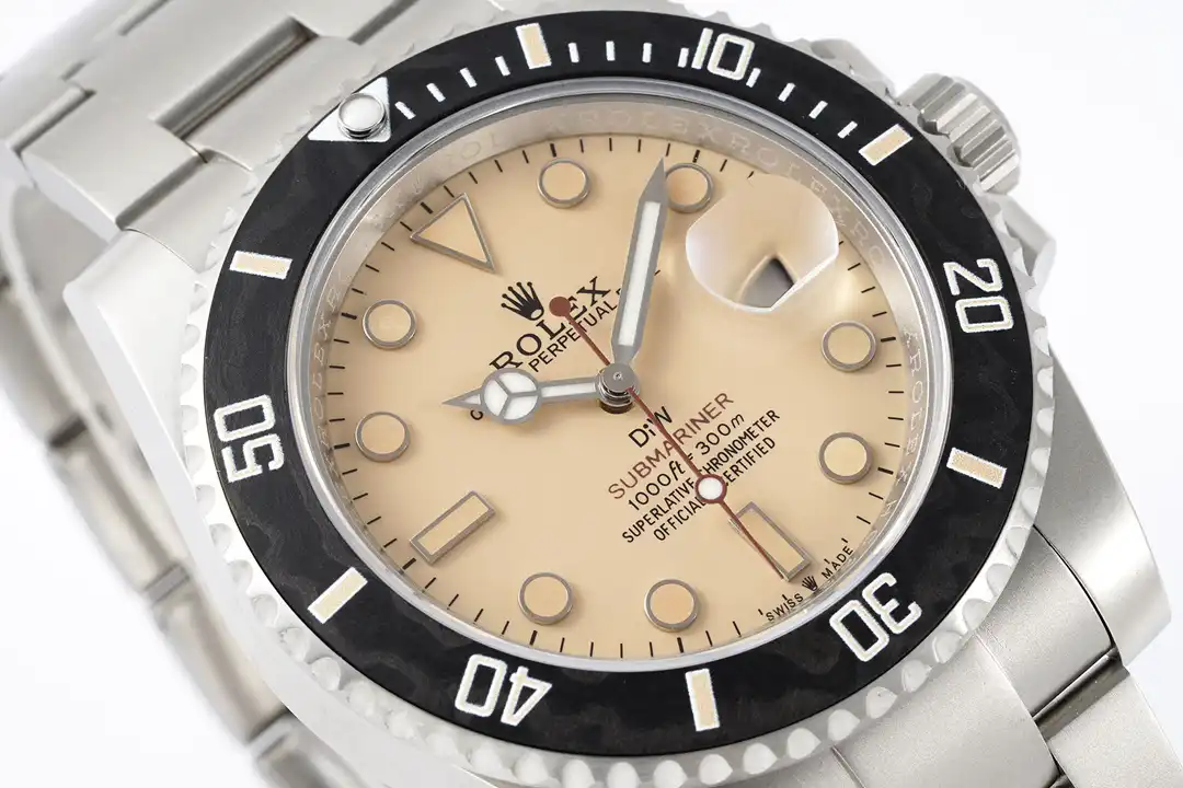 Rolex Submariner 116610LN miyota replica light brown dial — caseback detail
