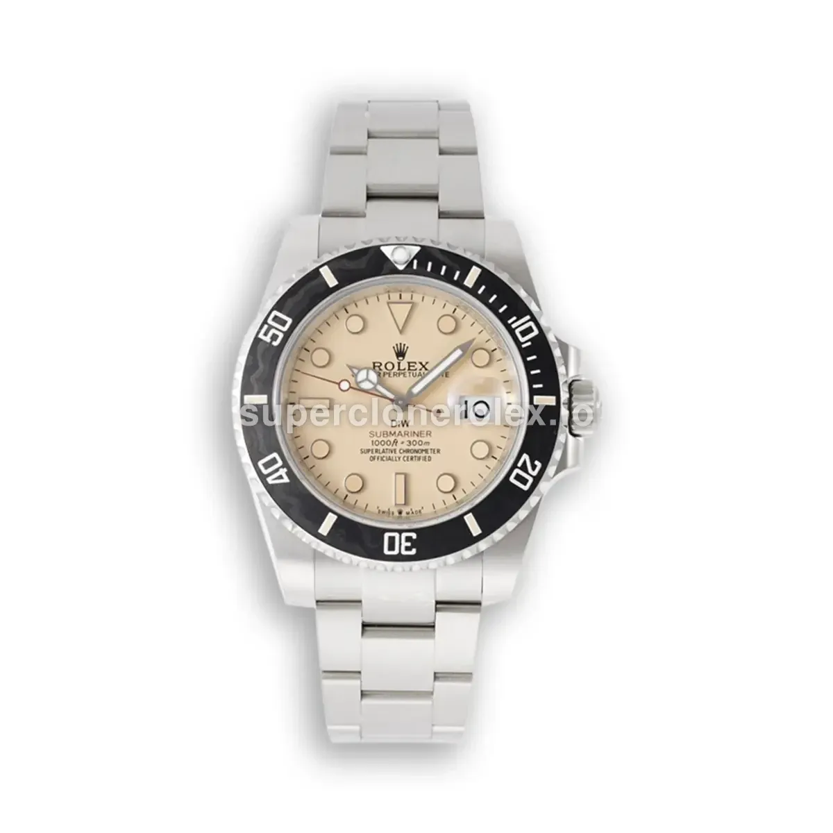 Submariner 116610LN rolex replica light brown dial — front view