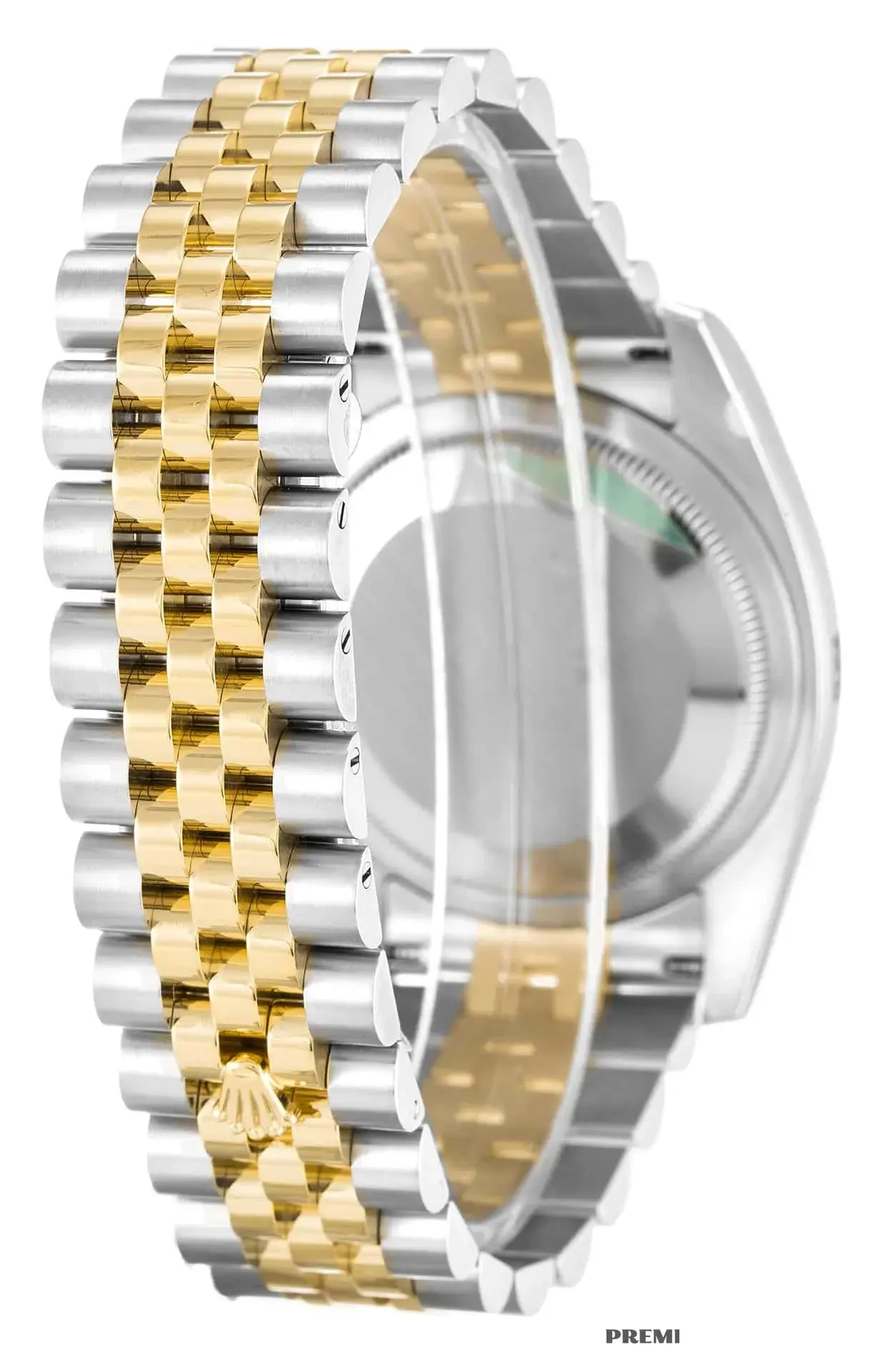Rolex Datejust 116233 rolex clone floral dial — caseback detail