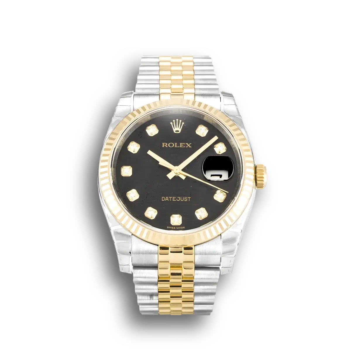 Datejust 116233 rolex copy mother of pearl dial — front view