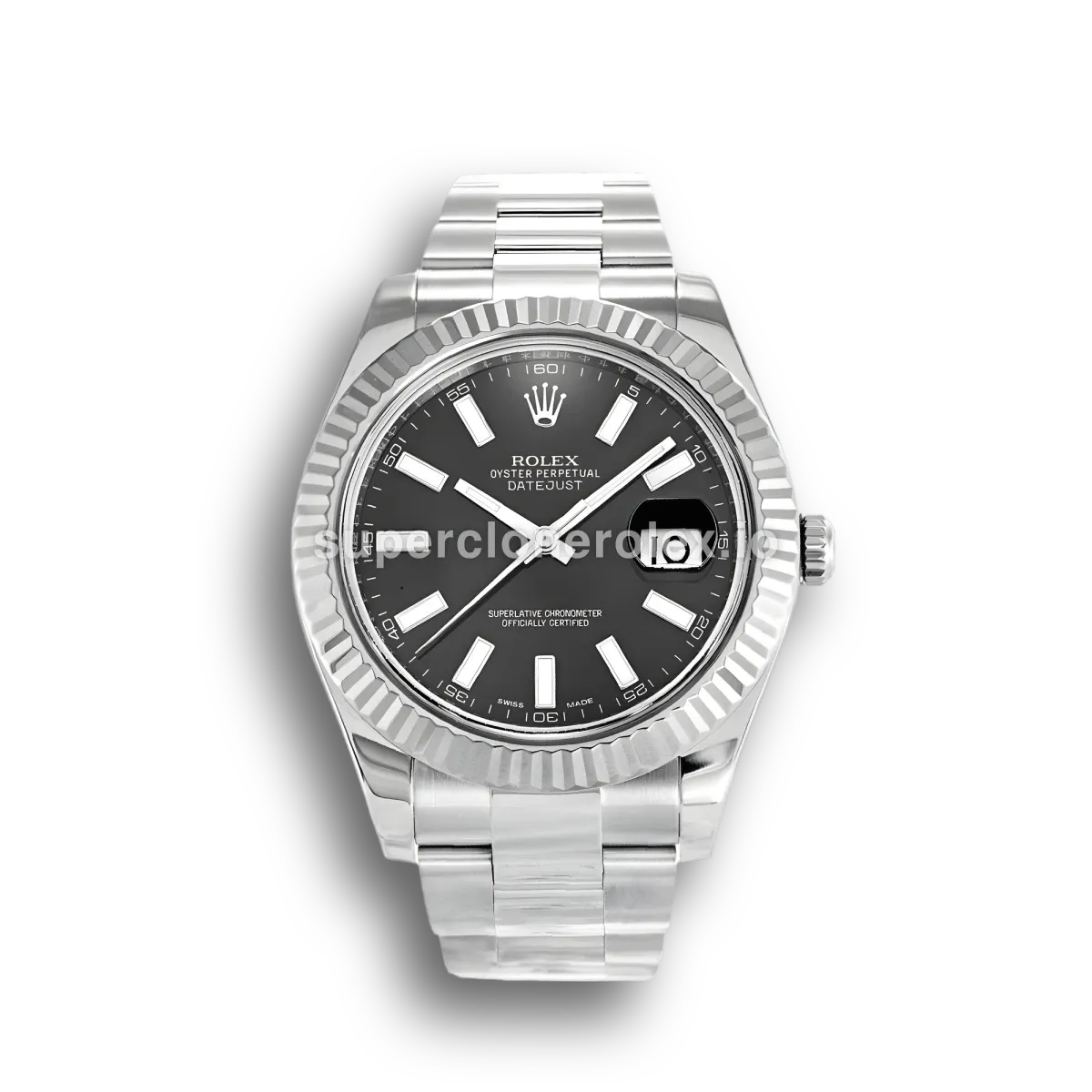 Rolex Datejust 116334 - 41mm Black Dial Steel Watch replica watch