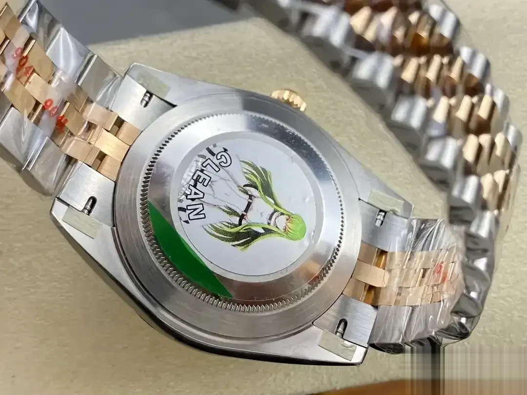 Datejust 126201 rolex copy chocolate dial — bezel macro