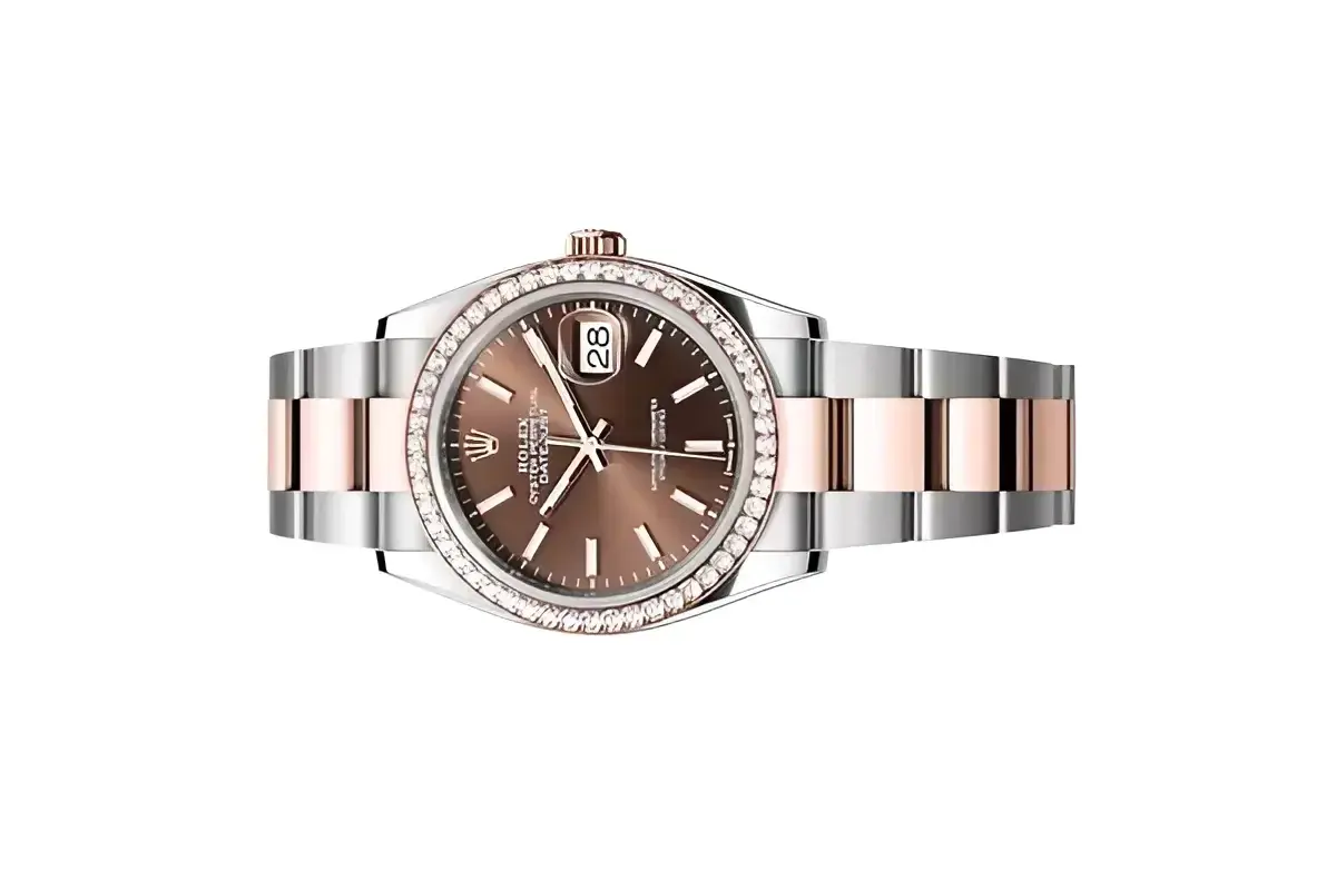 Rolex Datejust 126281RBR rolex clone 36mm — dial close-up