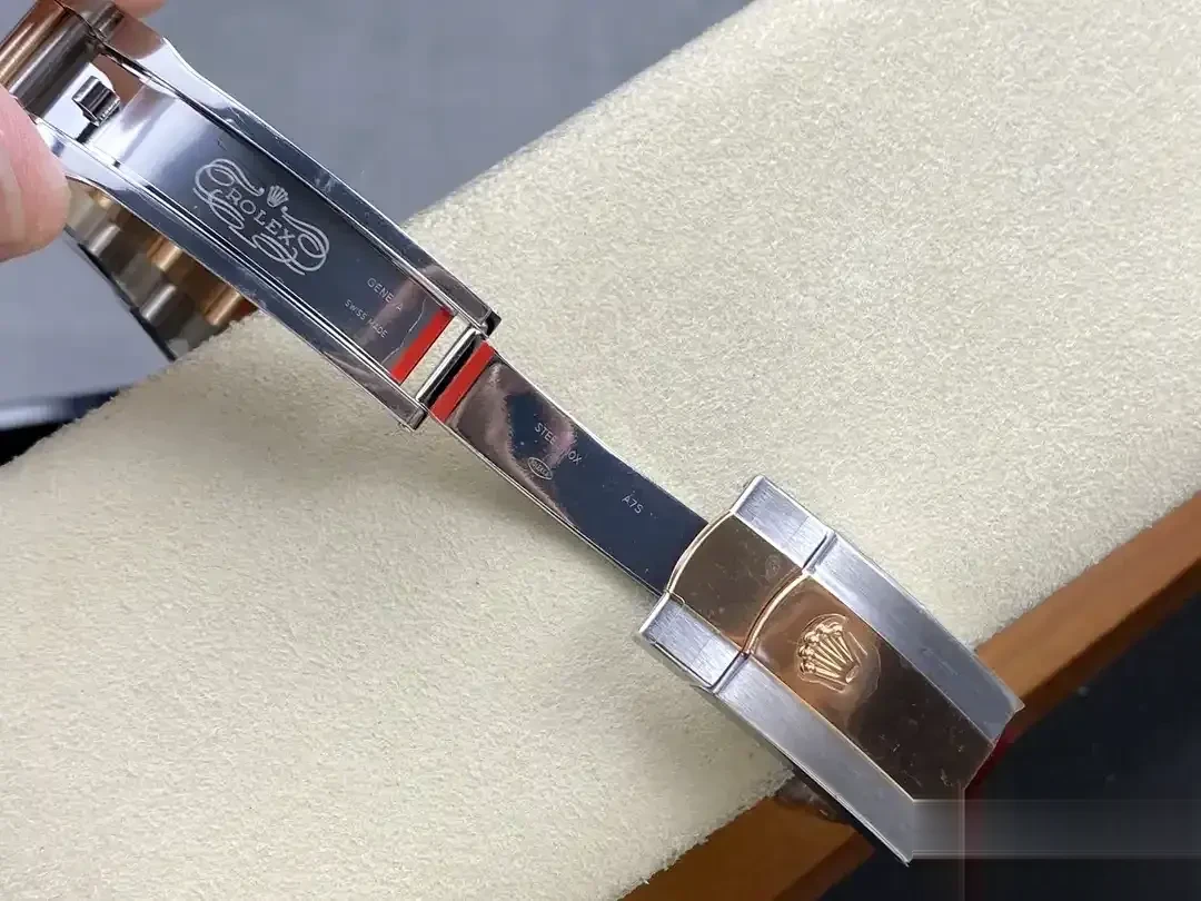 Datejust 126281RBR rolex replica chocolate dial — bezel macro