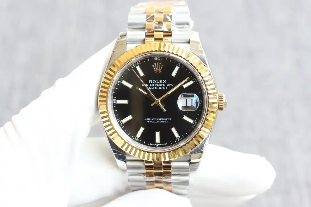 Rolex Datejust 126331 rolex clone black dial — front view