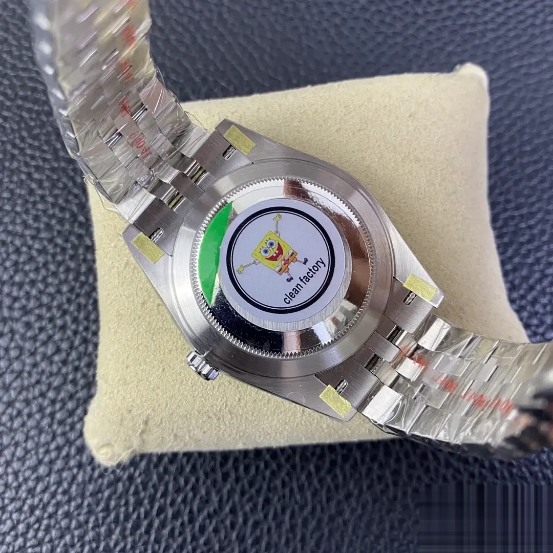 Rolex Datejust 126334 miyota replica black dial — caseback detail