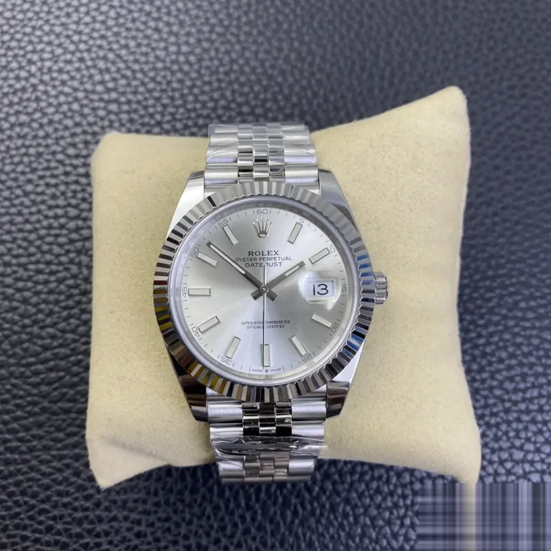 Rolex Datejust 126334 miyota replica 41mm — dial close-up