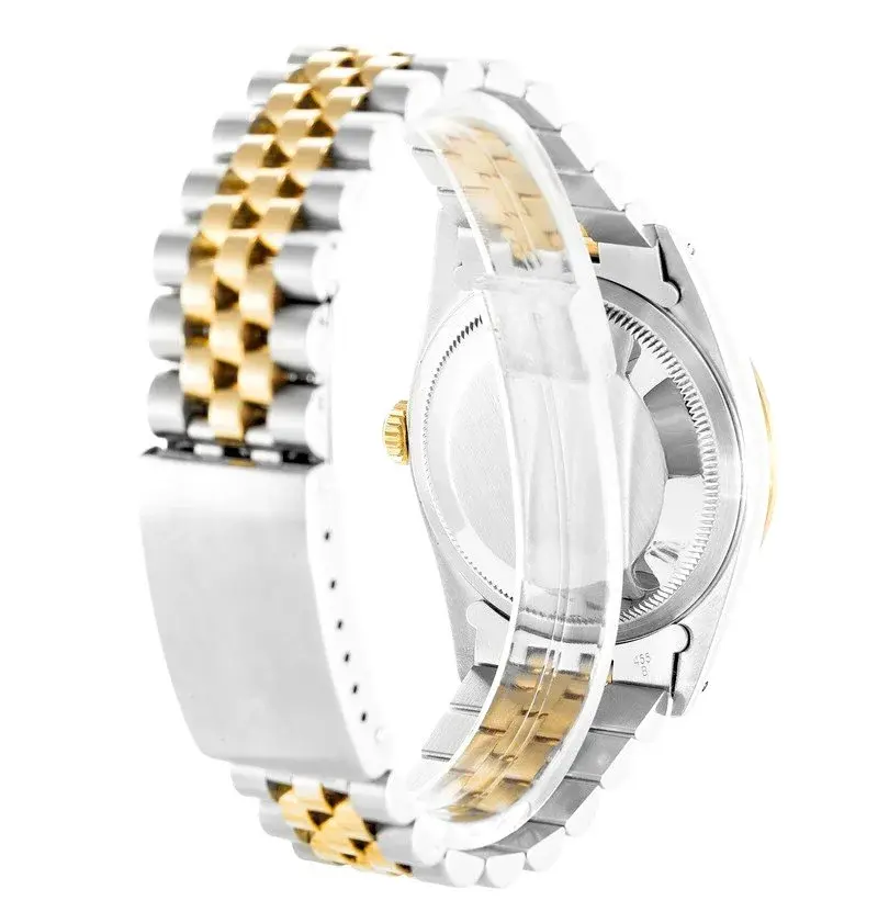 Datejust 16233 japanese automatic replica champagne dial — caseback detail