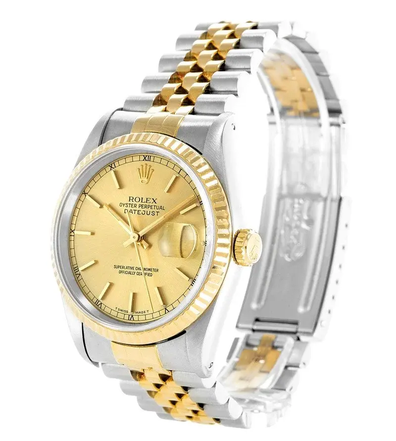 Rolex Datejust 16233 miyota replica — side profile