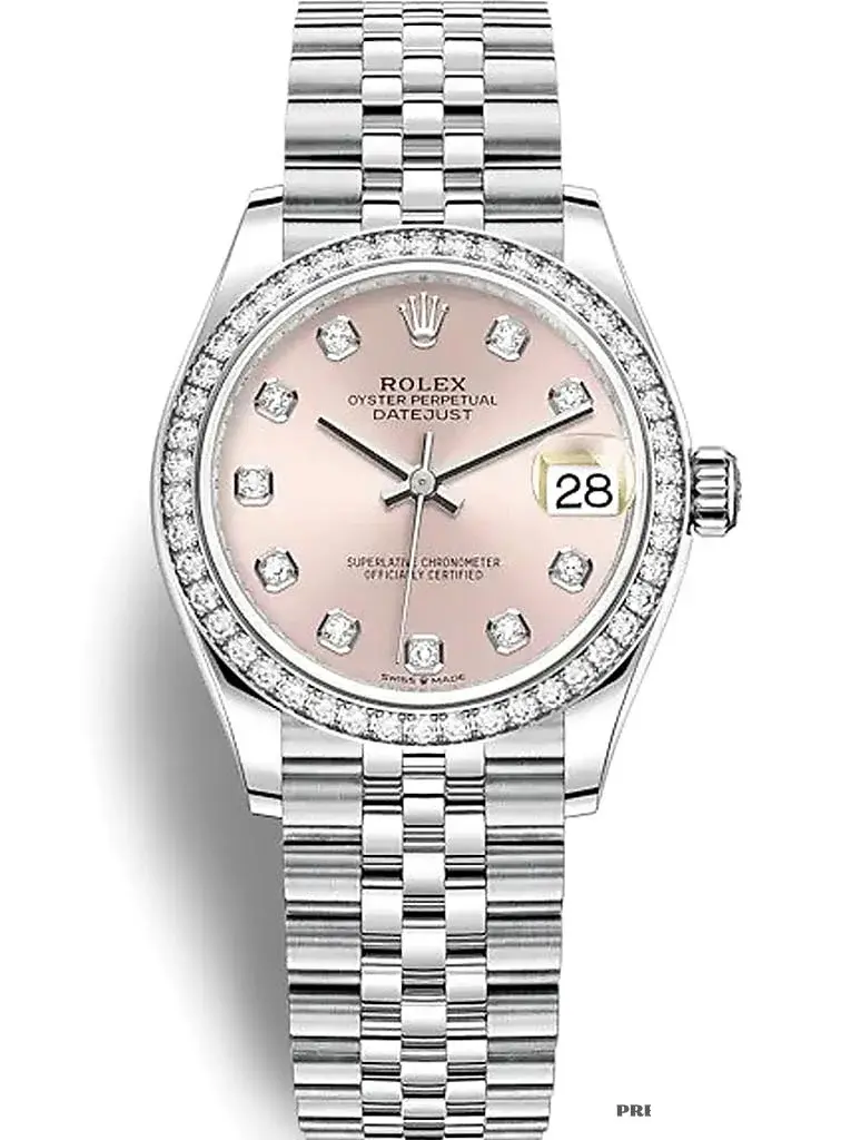 Rolex Datejust 278384RBR miyota replica 31mm — dial close-up