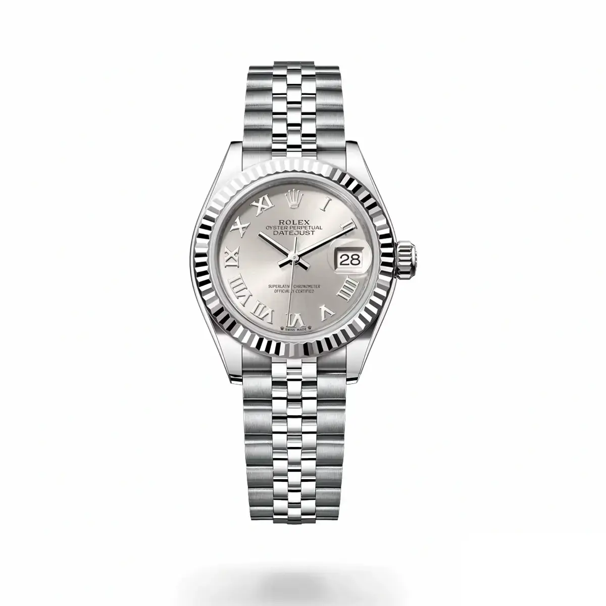 Rolex Datejust 279174 replica silver dial — front view