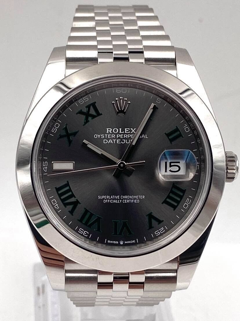 Datejust 42000 Wimbledon japanese automatic replica 41mm — dial close-up