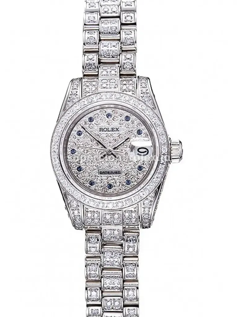 Rolex Datejust 622022 rolex clone silver dial — front view