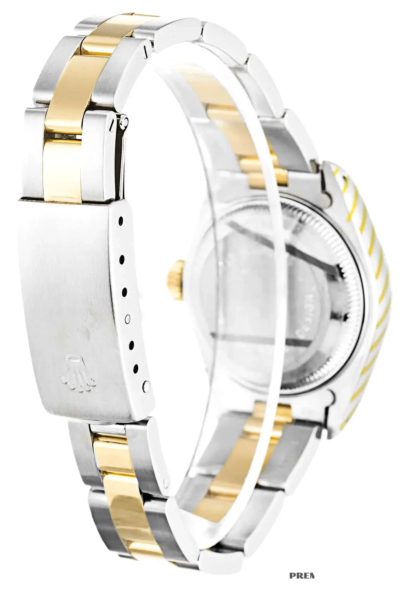Datejust 69173 rolex replica black dial — caseback detail