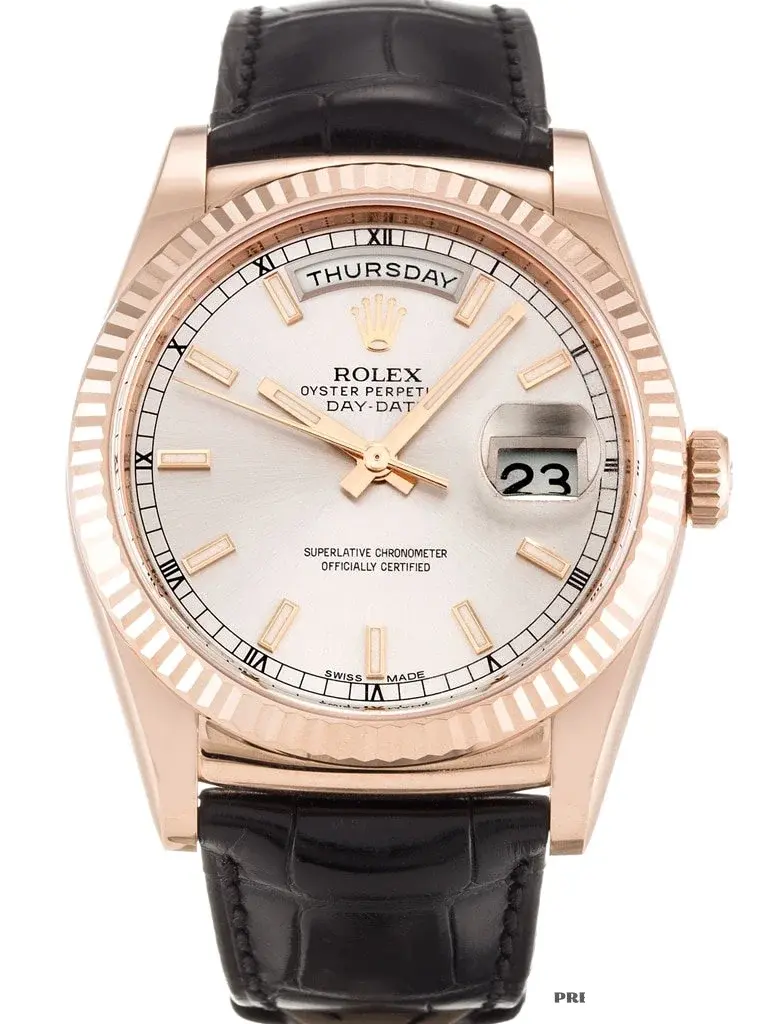 Rolex Day-Date 118135 rolex clone 36mm — dial close-up