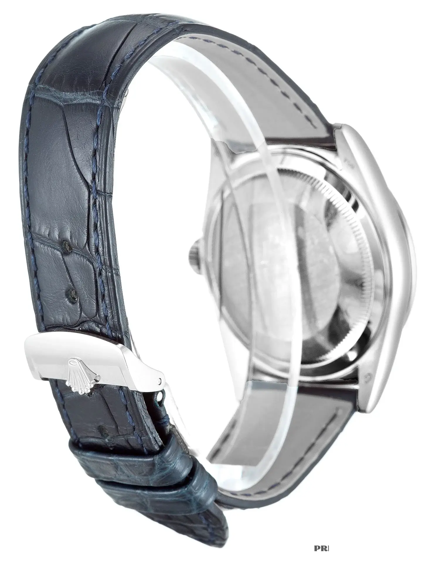Day-Date 118139 rolex replica blue dial — caseback detail
