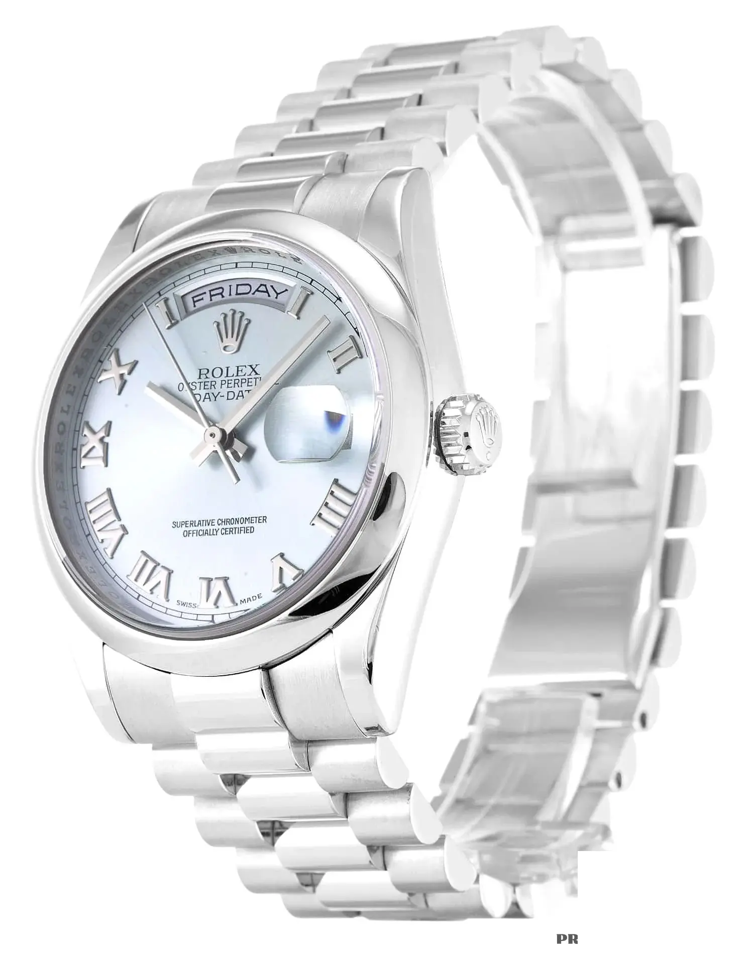 Rolex Day-Date 118206 rolex clone — side profile