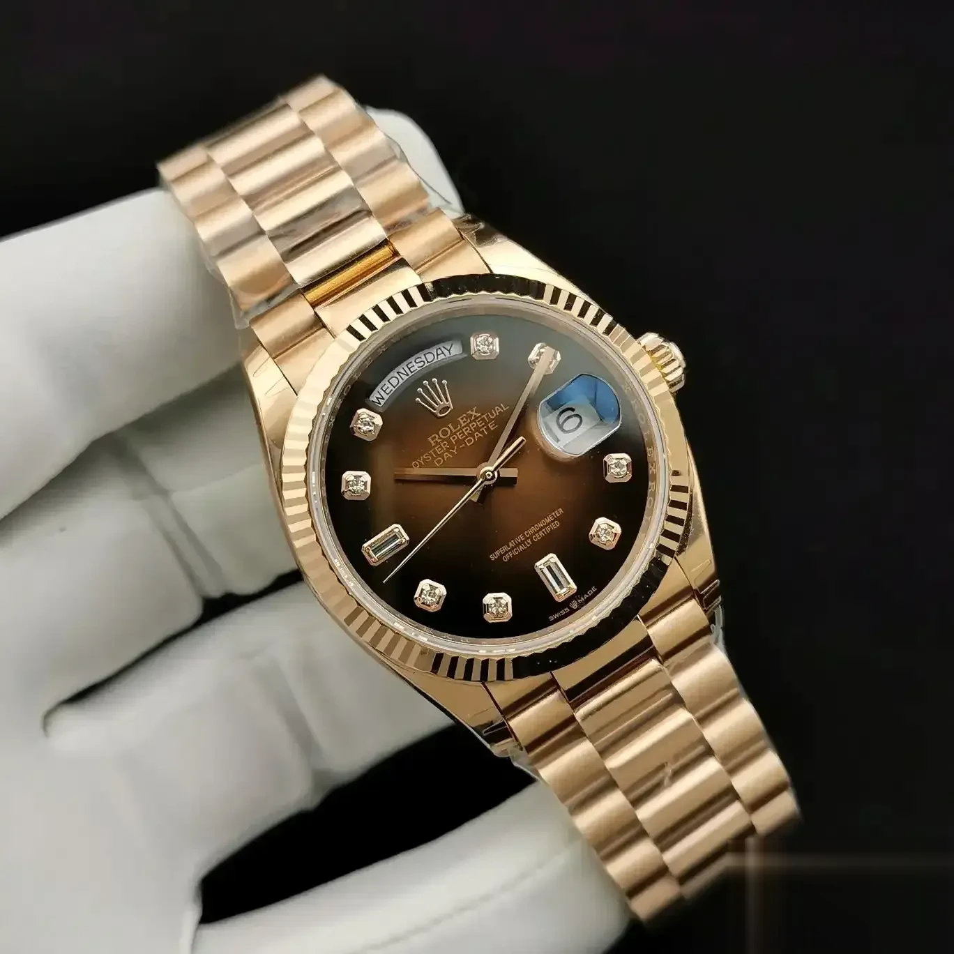 Explorer 128238 japanese automatic replica 36mm — dial close-up