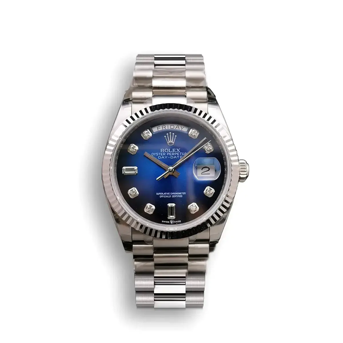 Rolex Day-Date 128238 36mm Blue Dial replica watch