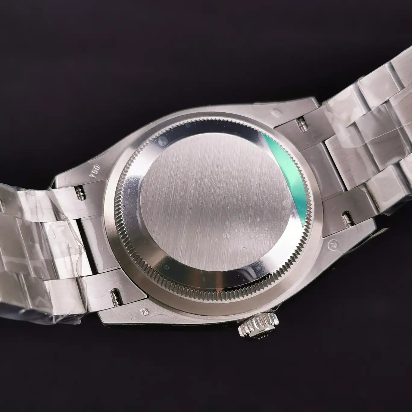 Rolex Day-Date 41985 miyota replica 36mm — crown and case detail
