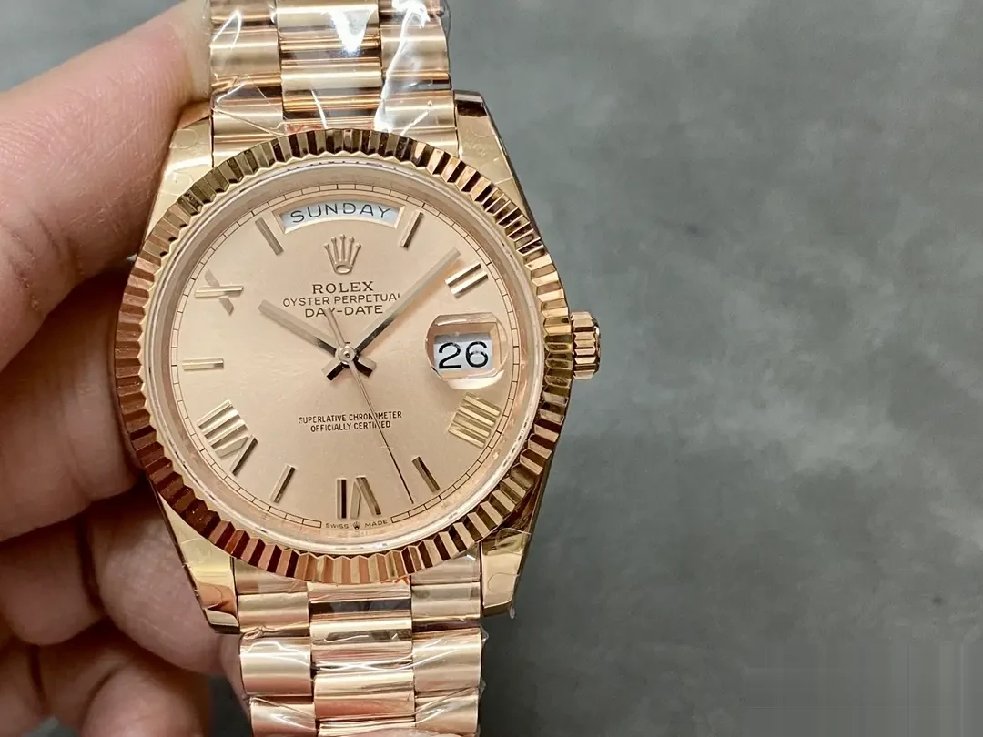 Rolex Day-Date 228235 rolex clone — side profile