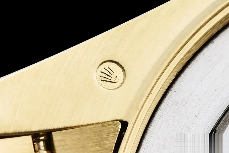 Rolex Day-Date 228238 replica — crown and case detail
