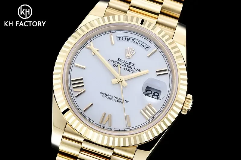 Rolex Day-Date 228238 rolex clone 40mm — angled view
