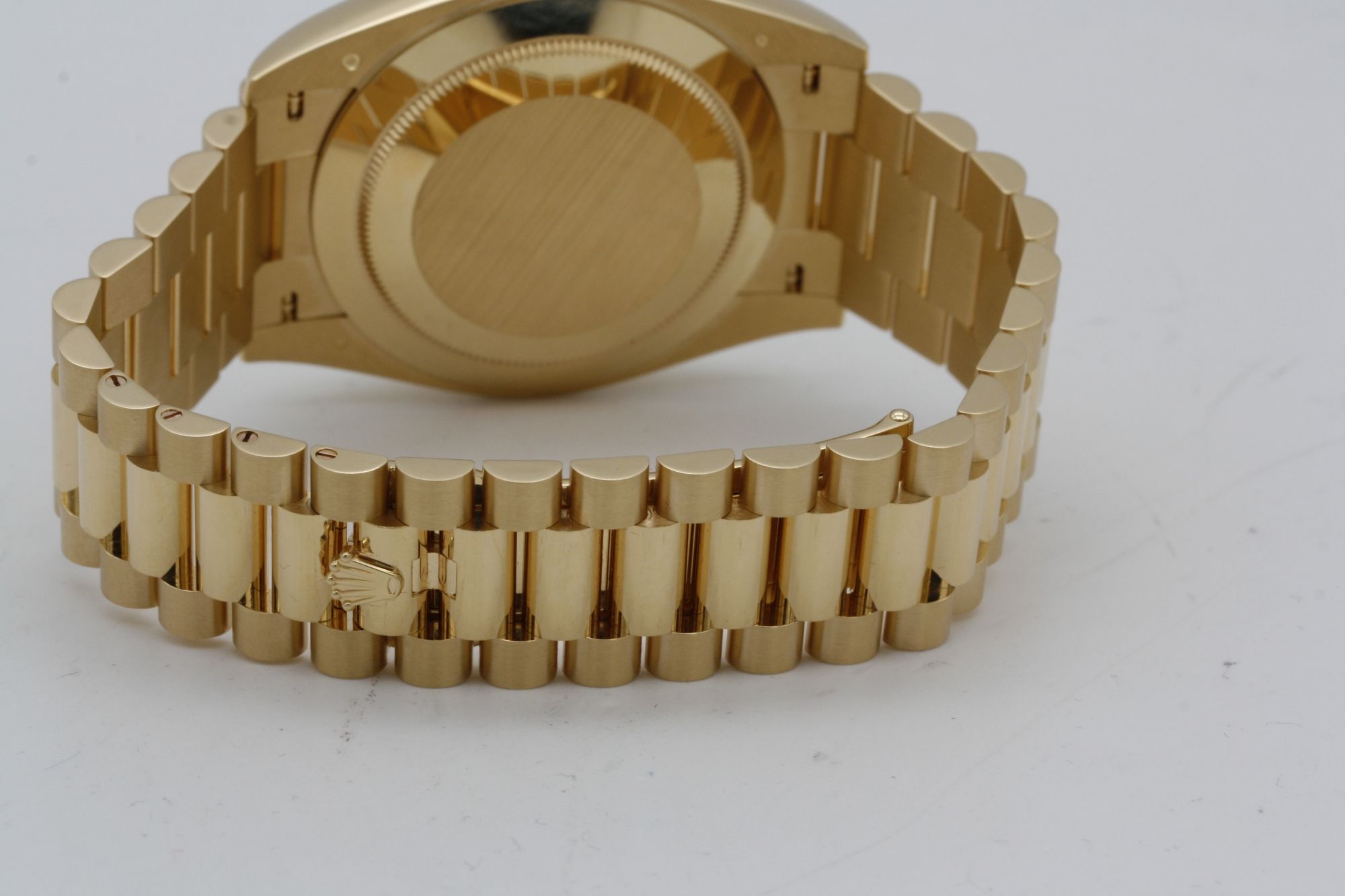 Rolex Day-Date 228238 rolex clone 40mm — crown and case detail