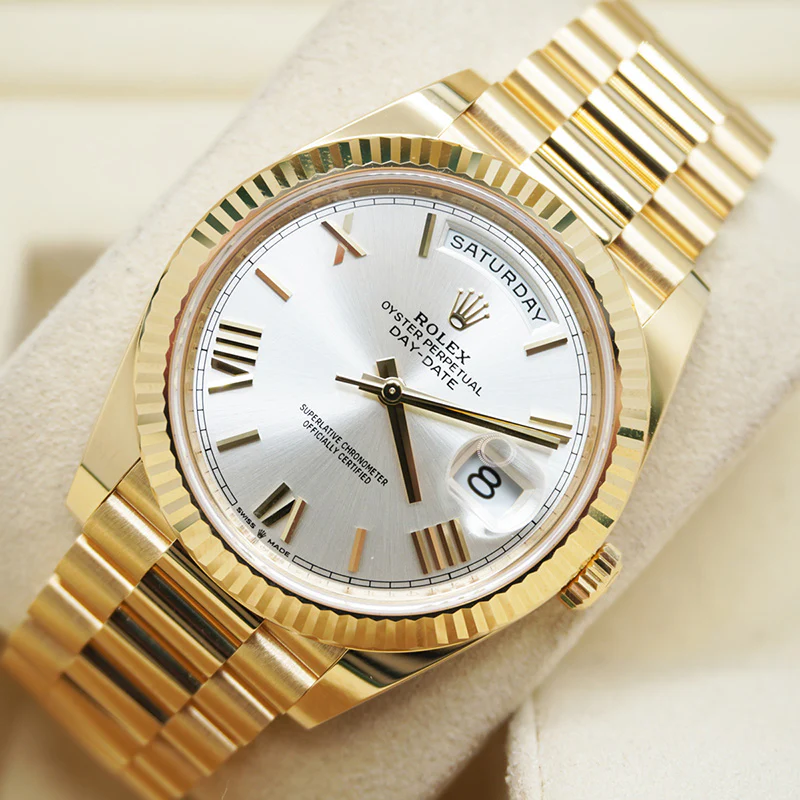 Rolex Day-Date 228238 rolex clone 40mm — dial close-up