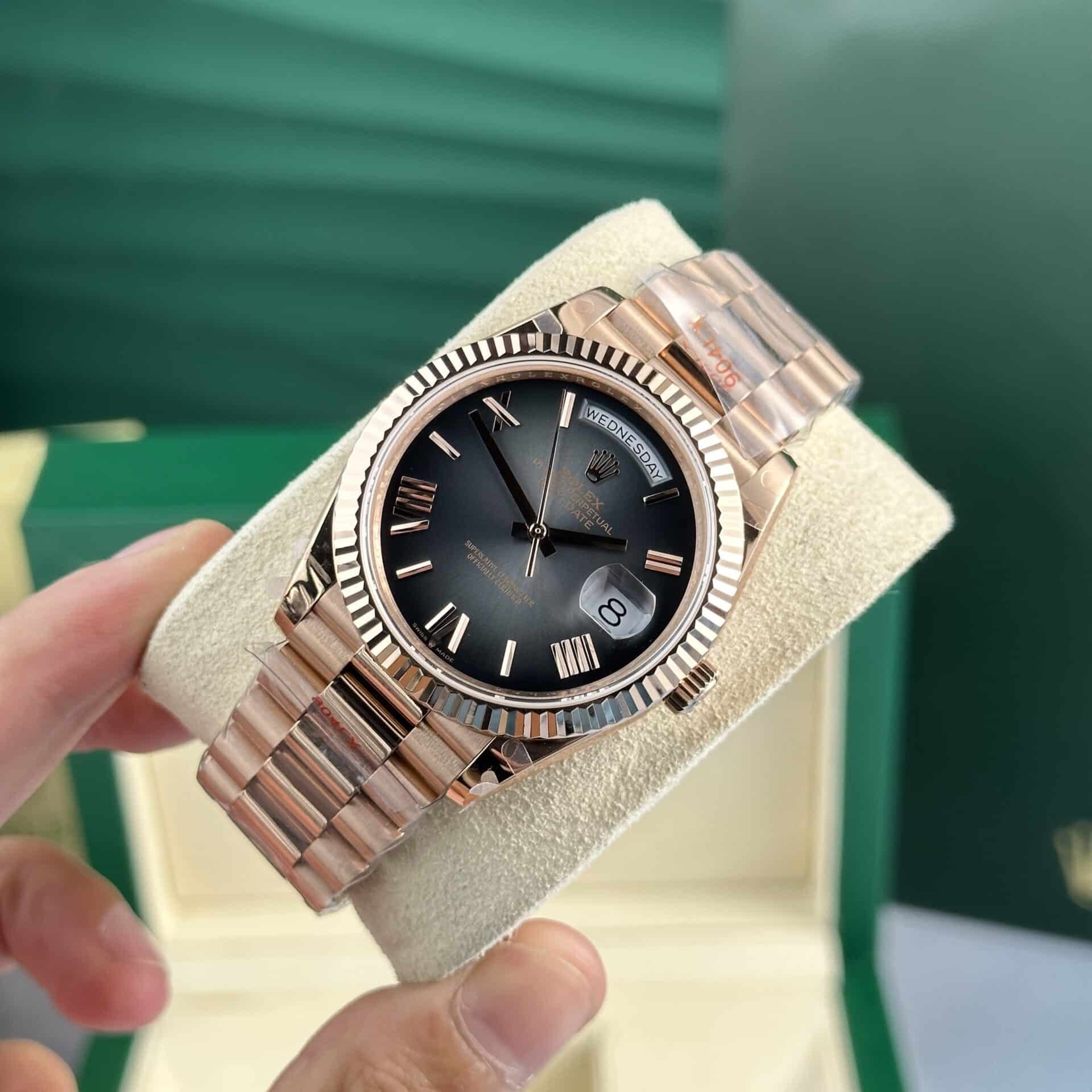 Rolex Day-Date 228235 replica — side profile