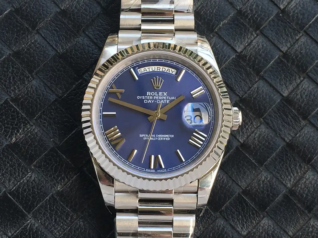 Day-Date 41985 rolex replica 36mm — dial close-up