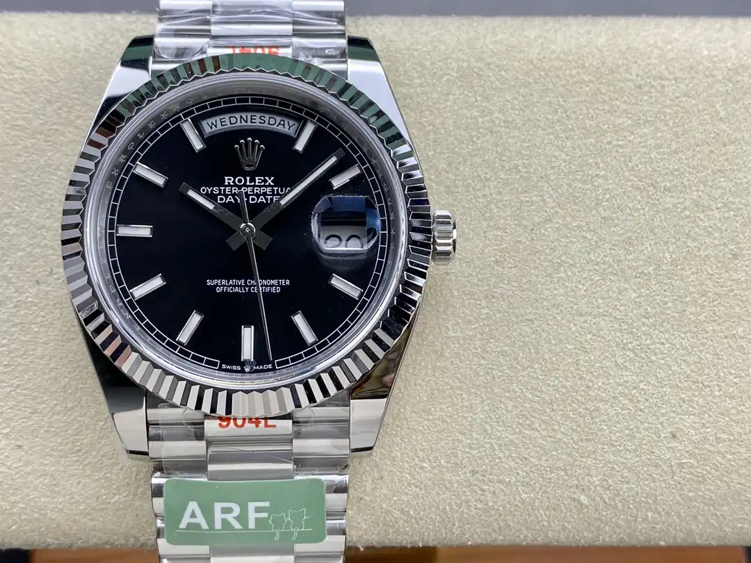 Day-Date 41985 japanese automatic replica 36mm — dial close-up