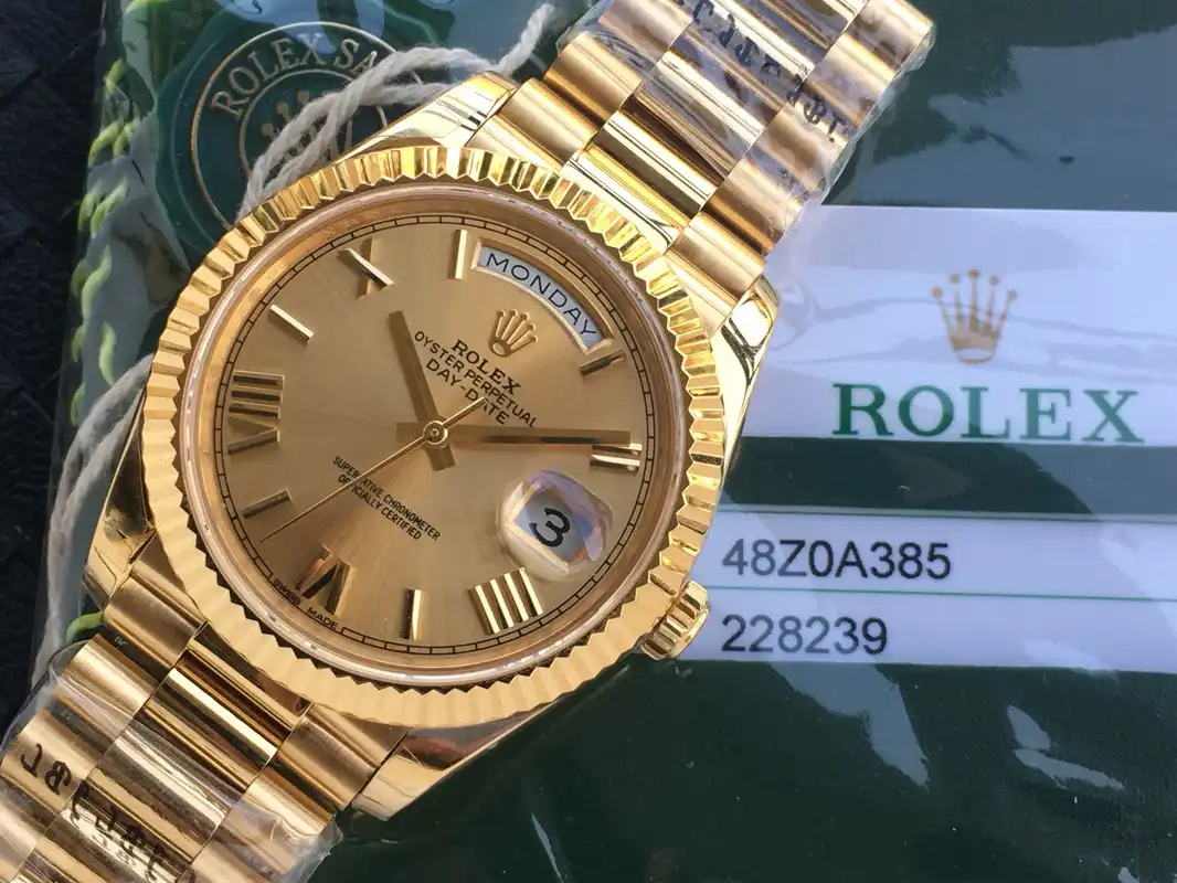 Day-Date 41985 rolex copy 36mm — dial close-up