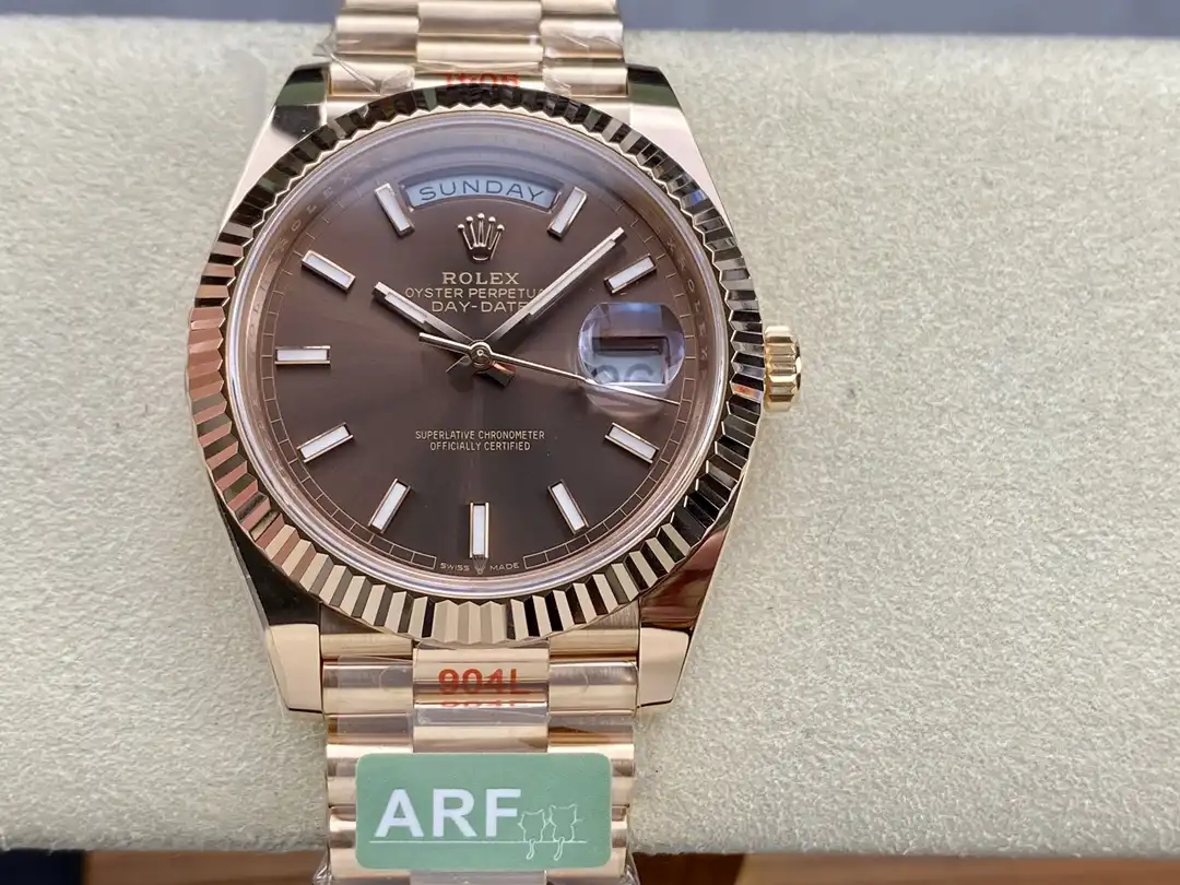 Day-Date 41985 japanese automatic replica 36mm — dial close-up