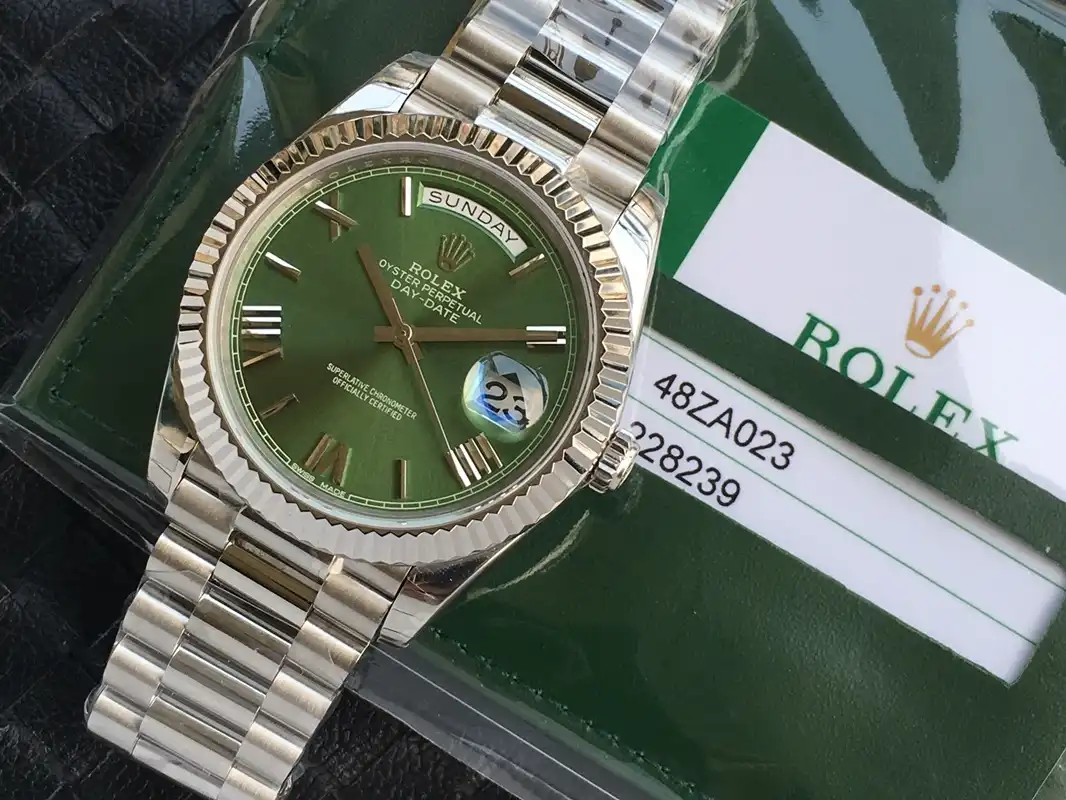 Rolex Day-Date 41985 rolex clone 36mm — dial close-up