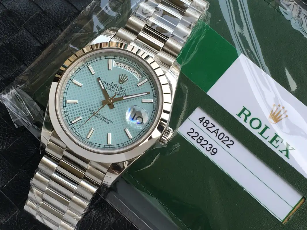 Day-Date 41985 japanese automatic replica 36mm — dial close-up