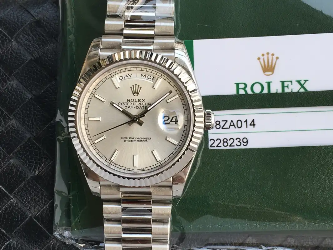 Rolex Day-Date 41985 rolex clone 36mm — dial close-up
